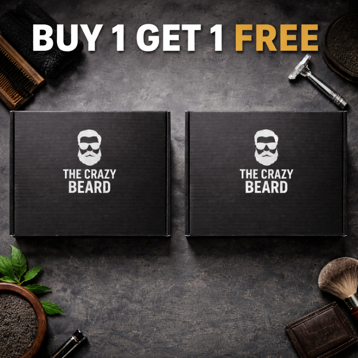 The Crazy Beard Men’s Grooming Gift Box – Beard & Skincare Combo Kit | (Buy 1 Get 1 Free)