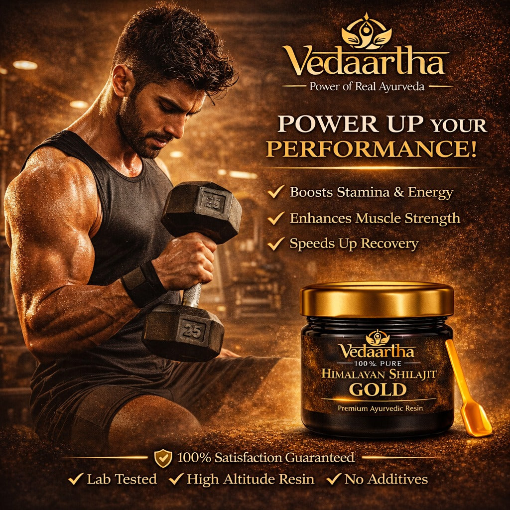 Vedaartha Shilajeet Gold | Premium Shilajit Blend for Energy & Vitality 20gm | BUY 1 GET 1 FREE |
